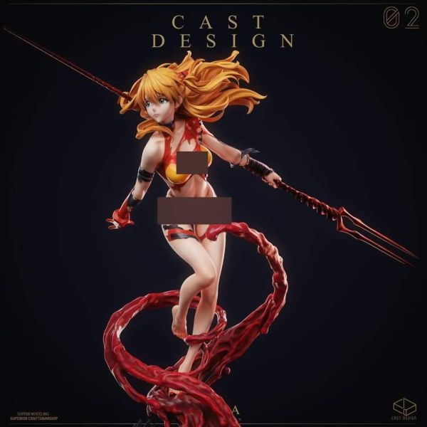 【預購】Cast Design > EVA新世紀福音戰士 > 1/4 赤色戰姬 明日香 Cast Design,EVA新世紀福音戰士,明日香,GK,玩具,收藏,擺件,模型,公仔,人偶,手辦,動漫