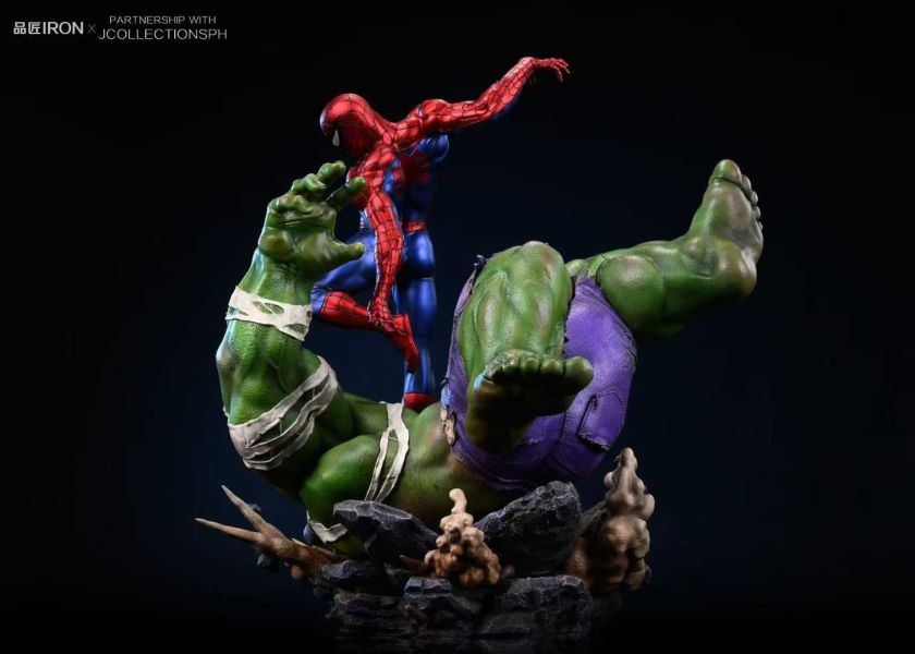 【預購】品匠IRON > Marvel漫威宇宙 > 蜘蛛俠vs綠巨人 Marvel漫威宇宙,蜘蛛俠,綠巨人,GK,玩具,模型,雕像,共鳴