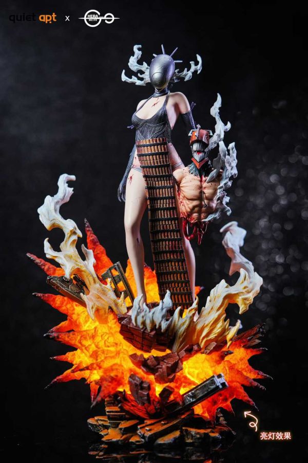 【預購】Quiet Art & HeRa赫拉 > 鏈鋸人 > 1/6 戀·花·鏈鋸 炸彈惡魔波姆&蕾塞 淀治蕾塞Kiss胸像 (多版本) 鏈鋸人,波姆,蕾塞,淀治,GK,玩具,模型,雕像,共鳴