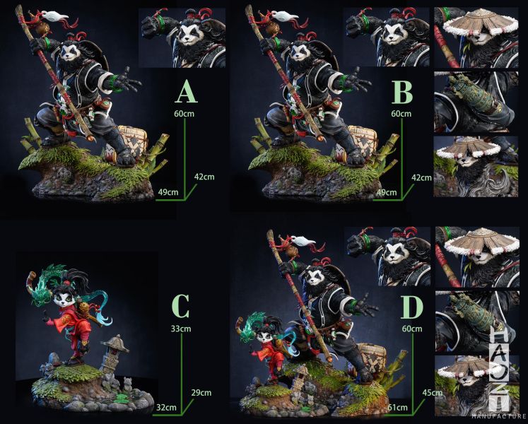 【預購】HAOZI-Studio > 魔獸世界 > 陳&麗麗雕像 (多版本) HAOZI-Studio,魔獸世界,陳,麗麗,GK,玩具,收藏,擺件,模型,公仔,人偶,手辦,動漫