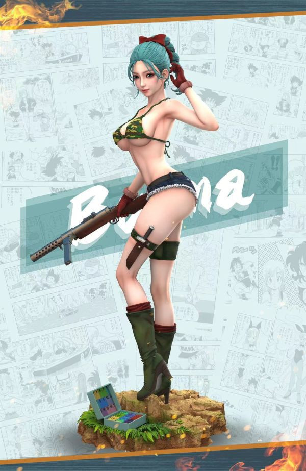 【售罄-代購/追加服務請洽客服】Hunter Fan > 七龍珠 > 1/6 & 1/4 女性魅力系列第三彈 布瑪(雙頭雕) 七龍珠,Dragonball,布羅利,悟吉塔,超級賽亞人,賽亞人,GK,玩具,模型,雕像,共鳴