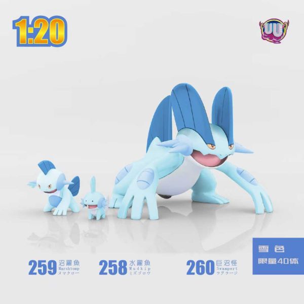 【預購】UU工作室 > 寶可夢 > 1/20 立體圖鑒寶可夢系列 巨沼怪組 水躍魚&沼躍魚&巨沼怪 寶可夢,水躍魚&沼躍魚&巨沼怪,UU工作室,GK,玩具,模型,雕像,共鳴