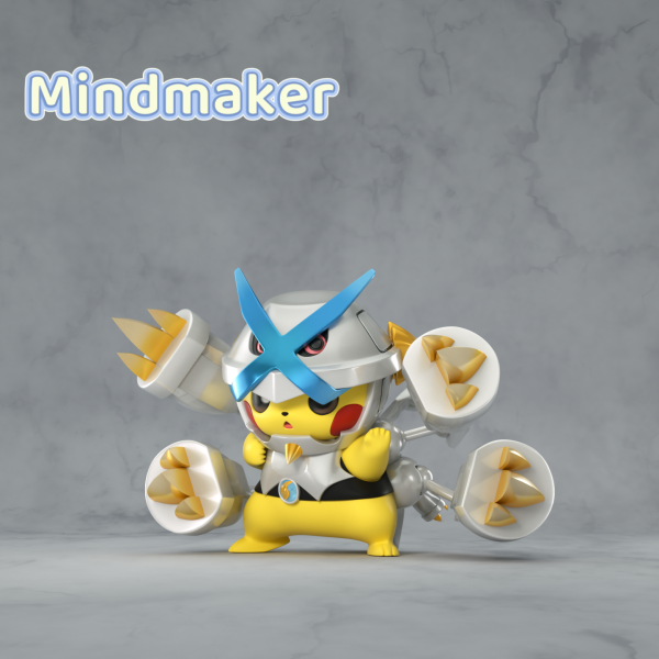 【預購】MindMaker > 寶可夢 > Mega皮卡丘第五彈 Mega巨金怪皮卡丘(多配色) 家庭教師,HITMANREBORN,里包恩,GK,玩具,模型,雕像,共鳴