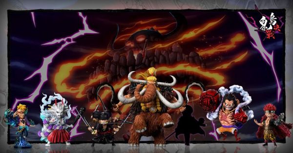 【預購】A+研究所>海賊王>鬼島決戰 第六彈 獸化大和 怪博士與機器娃娃,阿拉蕾,GK,玩具,模型,雕像,擺飾,收藏,共鳴