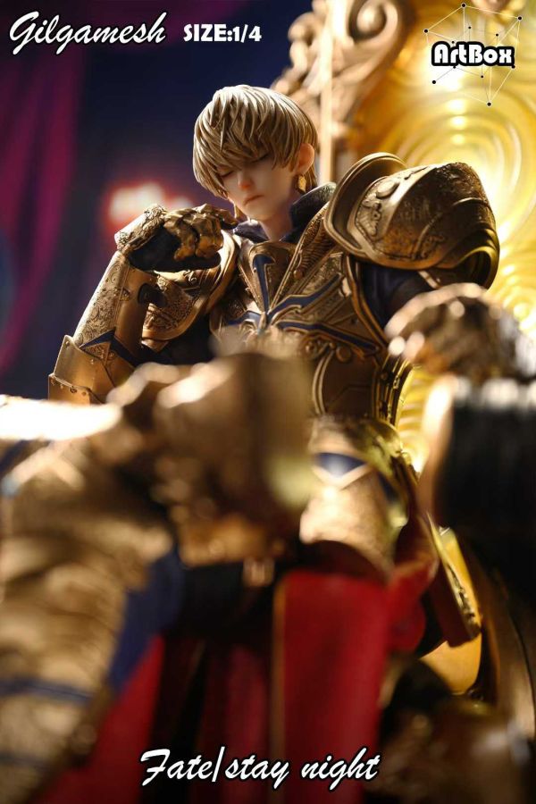 【預購】Artbox > Fate > 1/4 巴比倫重鎧第二彈 王之寶座 金閃閃 吉爾伽美什 Fate/stay night,吉爾伽美什,Artbox,GK,玩具,模型,雕像,共鳴