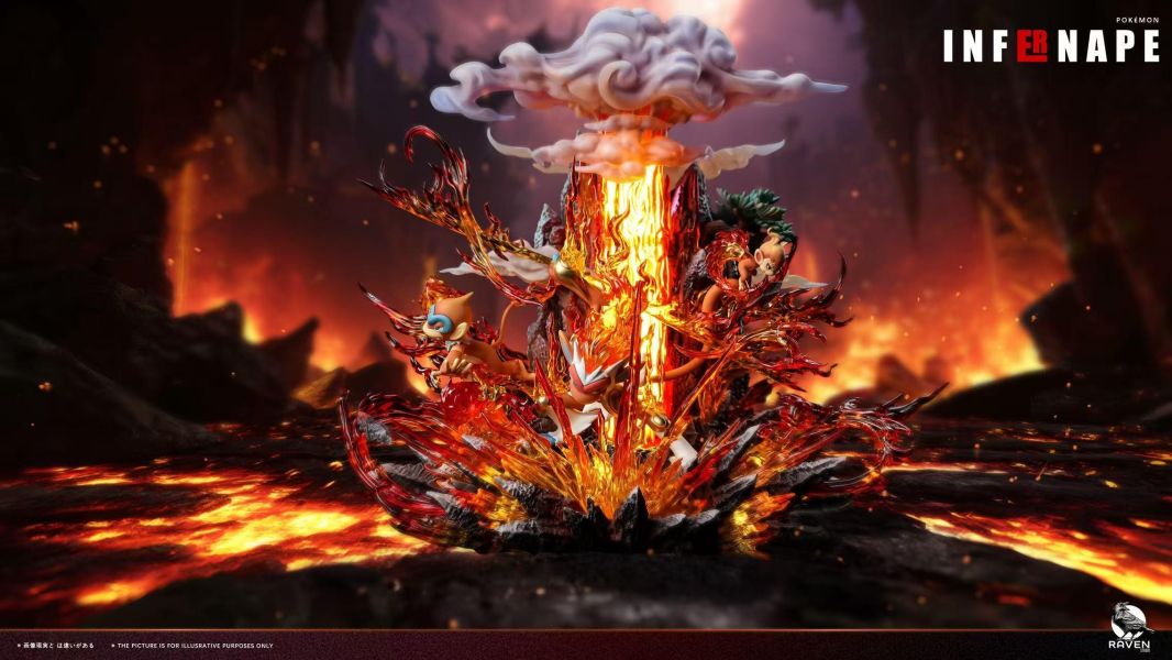 【預購】Raven渡鴉 > 寶可夢 > 第四代御三家共鳴系列第一彈 猴王降世 小火焰猴 & 猛火猴 & 烈焰猴 Raven渡鴉,寶可夢,烈焰猴,GK,玩具,收藏,擺件,模型,公仔,人偶,手辦,動漫