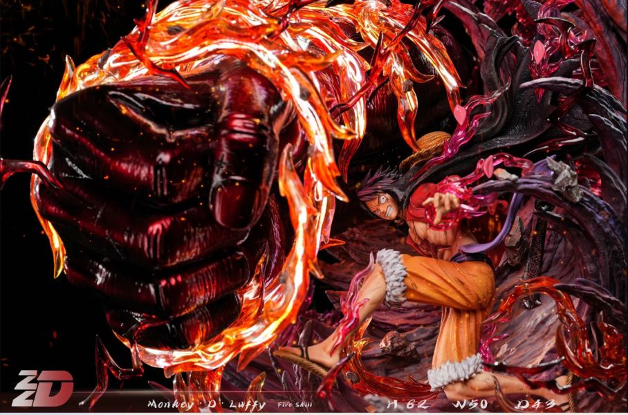 【已售罄，如欲追加請私訊客服@toykokoro】ZZDD工作室>海賊王>1/6 魯夫2.0 業火魯夫 業火魯夫,魯夫2.0,海賊王,航海王,ZZDD工作室,GK,玩具,雕像,擺件,收藏