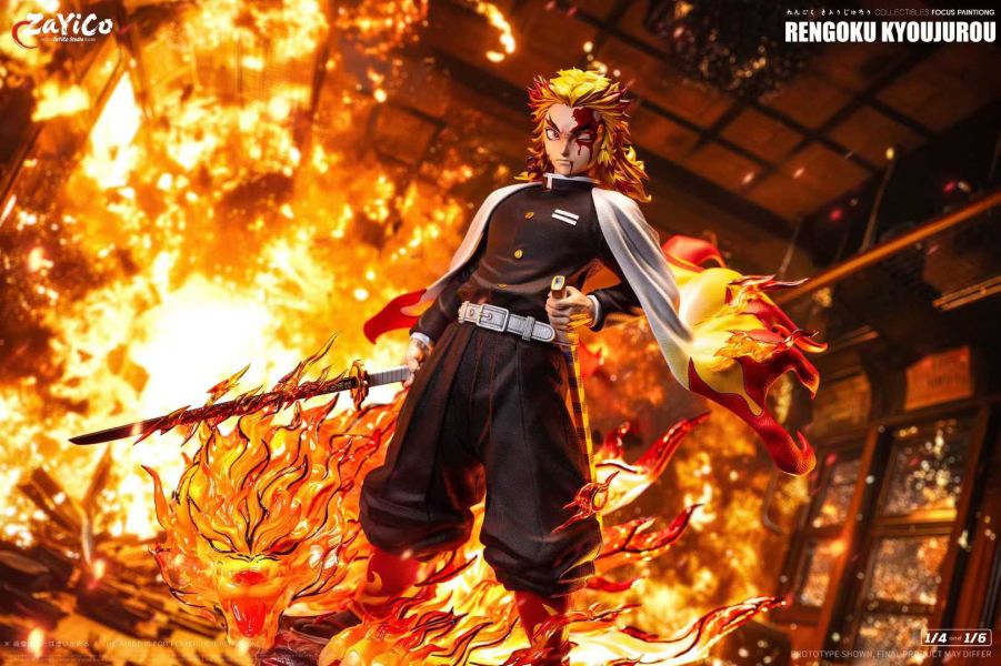 【預購】Zayico工作室 > 鬼滅之刃 > 1/4 & 1/6 海外私定共鳴系列第四彈 炎柱 煉獄杏壽郎 THUNDER Z,劍星,刀姬,GK,玩具,收藏,擺件,模型,公仔,人偶,手辦,動漫