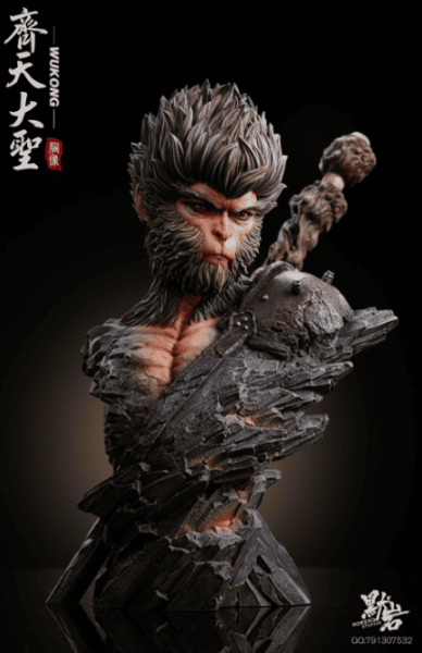【售罄-代購/追加服務請洽客服】MORENO默岩>西遊記>1/2 & 1/4 齊天大聖孫悟空胸像 西遊記,齊天大聖,孫悟空,MORENO默岩,GK,玩具,模型,雕像,共鳴