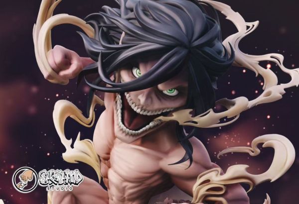 【已售罄，如欲追加請私訊客服@toykokoro】Showhand-Studio>進擊的巨人>巨人場景補全第一彈 艾連·葉卡 怪博士與機器娃娃,阿拉蕾,GK,玩具,模型,雕像,擺飾,收藏,共鳴