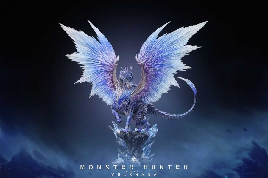 【預購】DragonRealm-Studio > 魔物獵人 > 怪物獵人系列002 冰呪龍 (雙版本) 魔物獵人,冰呪龍,GK,玩具,模型,雕像,共鳴