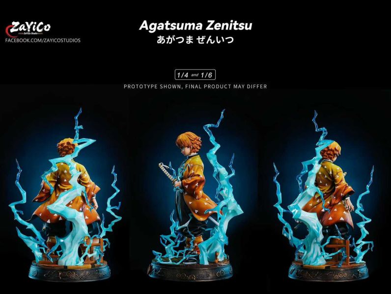 【預購】Zayico-Studio > 鬼滅之刃 > 1/4&1/6 我妻善逸 (雙比例) (雙版本) Zayico-Studio,鬼滅之刃,我妻善逸,GK,玩具,收藏,擺件,模型,公仔,人偶,手辦,動漫