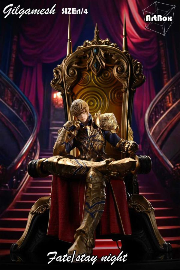 【預購】Artbox > Fate > 1/4 巴比倫重鎧第二彈 王之寶座 金閃閃 吉爾伽美什 Fate/stay night,吉爾伽美什,Artbox,GK,玩具,模型,雕像,共鳴