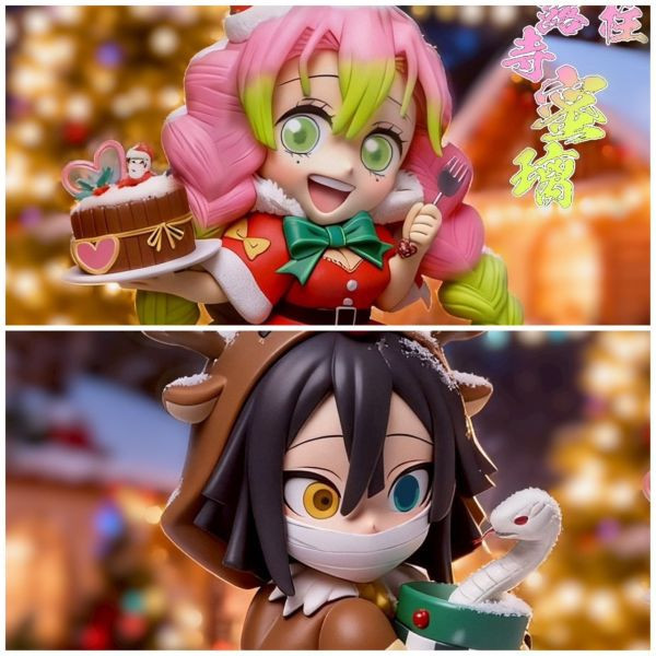 【在台現貨】PomPon絨絨 > 鬼滅之刃 > 蛇戀聖誕組 戀柱蜜璃 & 蛇柱小芭內 C-Studio,七龍珠,紫軍曹,GK,玩具,收藏,擺件,模型,公仔,人偶,手辦,動漫