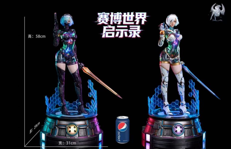 【預購】《正版授權》北極星工作室 > 原創IP > 1/4 賽博世界啟示錄 機械姬 淩 (雙版本) 北極星工作室,淩,GK,玩具,收藏,擺件