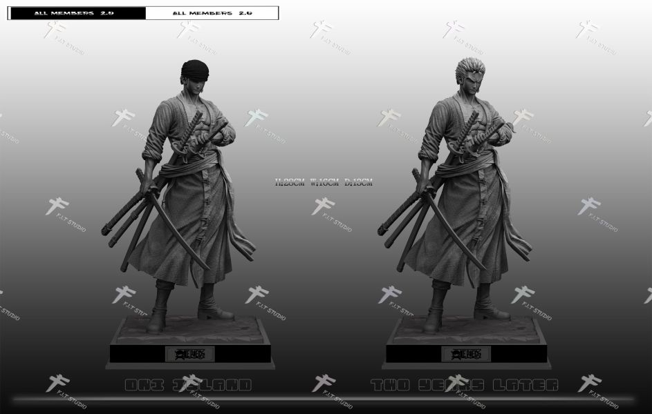【預購】FIT-Studio > 海賊王 > 羅羅亞·索隆  (雙版本) FIT-Studio ,海賊王,羅羅亞·索隆,GK,玩具,收藏,擺件,模型,公仔,人偶,手辦,動漫