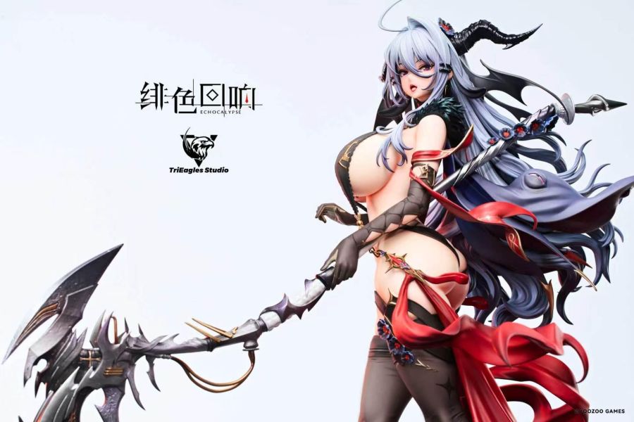 【預購】《正版授權》TriEagles(TES) > Echocalypse緋紅的神約 > 1/4 系列雕像第一彈 黛莫妮卡(雙版本) TriEagles(TES),風雨蘭,GK,玩具,收藏,擺件,模型,公仔,人偶,手辦,動漫