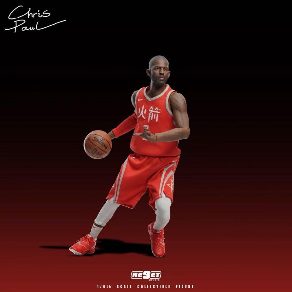 【海外現貨】Reset-Studio  > NBA > 1/6 可動人偶套裝 中文火箭紀念版 克里斯·保羅 Reset-Studio,NBA,克里斯·保羅,GK,玩具,收藏,擺件,模型,公仔,人偶,手辦,動漫
