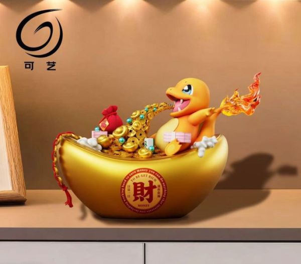 【預購】可藝模玩 > 寶可夢 > 招財系列4 招財小火龍 可藝模玩,寶可夢,小火龍,GK,玩具,收藏,擺件