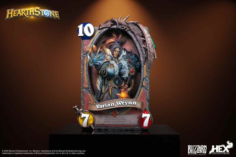 【預購】《正版授權》HEX Collectibles & Blizzard暴雪遊戲 > 爐石戰記 > 瓦里安·烏瑞恩 卡牌藝術雕像 家庭教師,HITMANREBORN,里包恩,GK,玩具,模型,雕像,共鳴