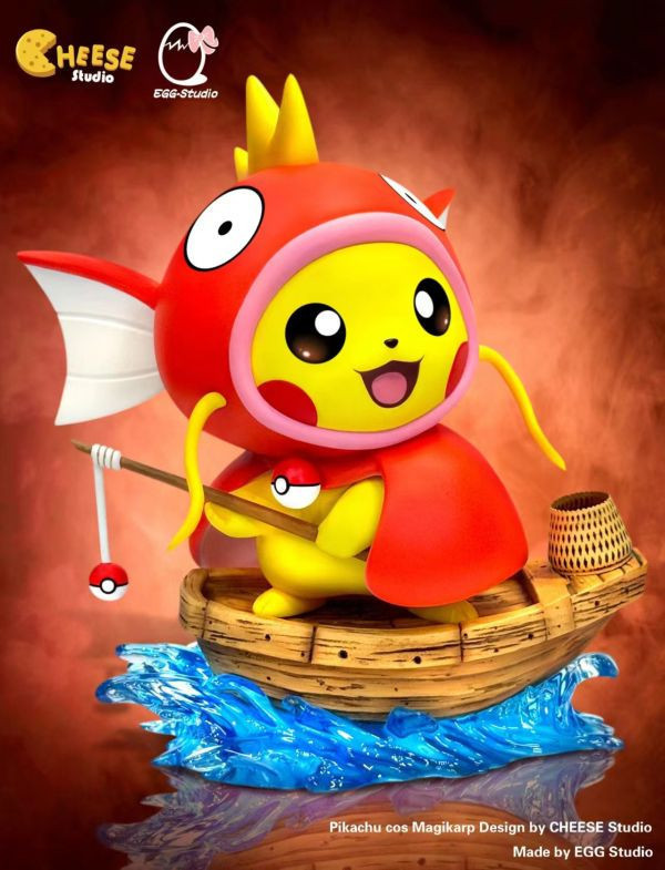 【已售罄，如欲追加請私訊客服@toykokoro】CEGG阿蛋小作坊 ＆ CHEESE奶酪工作室>寶可夢>鯉魚王變皮 & 暴鯉龍變皮 皮卡丘 
