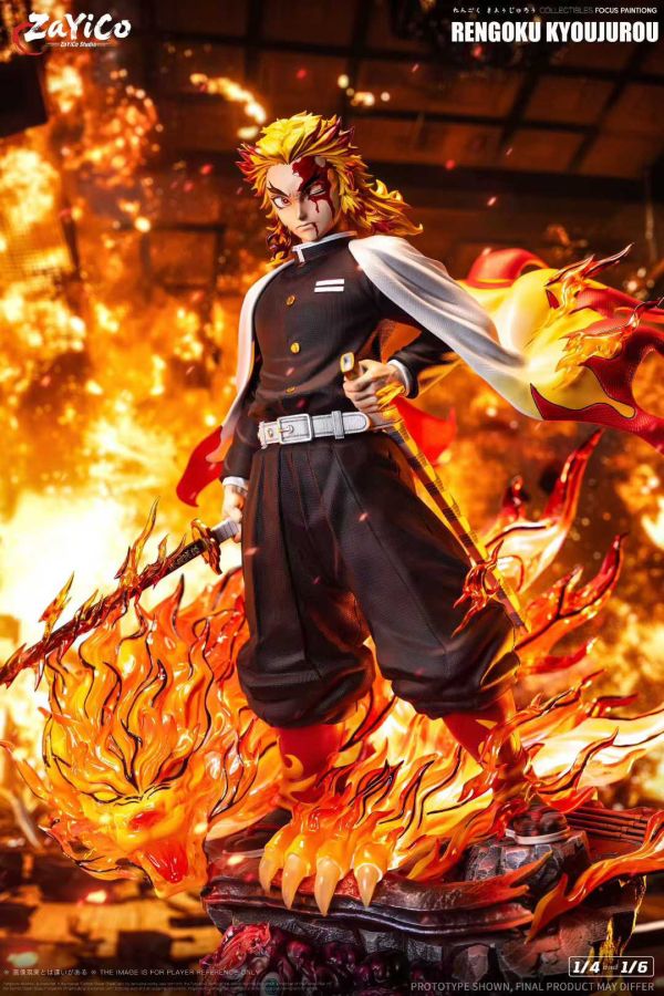 【預購】Zayico工作室 > 鬼滅之刃 > 1/4 & 1/6 海外私定共鳴系列第四彈 炎柱 煉獄杏壽郎 THUNDER Z,劍星,刀姬,GK,玩具,收藏,擺件,模型,公仔,人偶,手辦,動漫