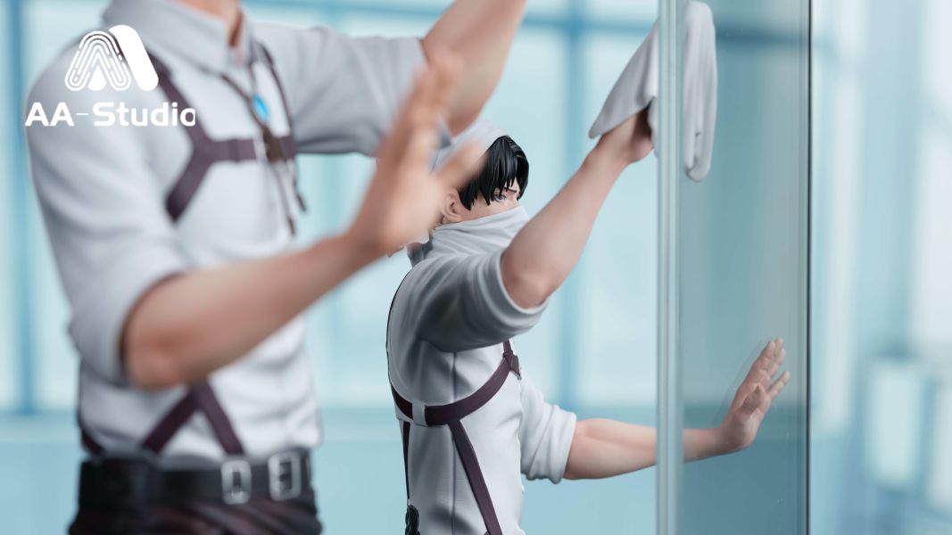【預購】AA-Studio > 進擊的巨人 > CP系列第一彈 擦玻璃 兵長里維+團長艾爾文 Freedom-Studio,進擊的巨人,里維·阿卡曼,GK,玩具,收藏,擺件,模型,公仔,人偶,手辦,動漫