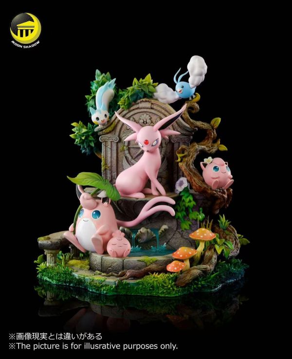 【預購】月影殿 > 寶可夢 > 太陽伊布胖丁家族場景 (雙版本) 月影殿,寶可夢,太陽伊布胖丁,GK,玩具,收藏,擺件,模型,公仔,人偶,手辦,動漫