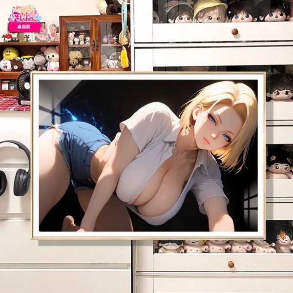 【預購】阿喵畫社>七龍珠>俯視18號卡裝飾掛畫 鬼滅之刃,炎柱,九柱,上弦,下弦,GK,玩具,模型,雕像,共鳴