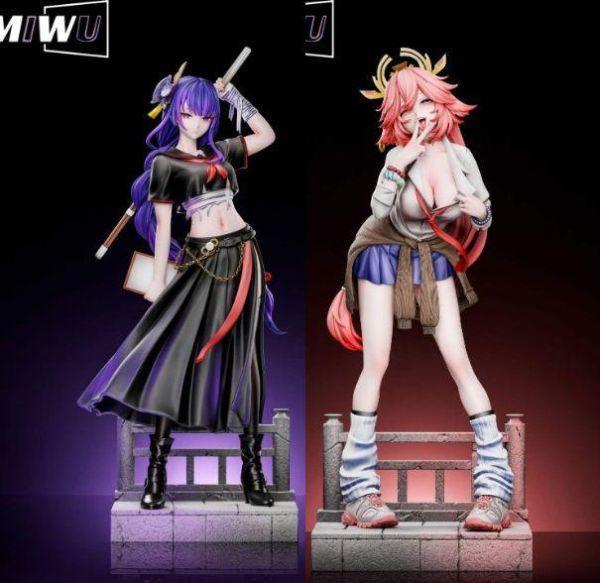 【預購】Miwu工作室 > 原神 > 1/6 雷電將軍&八重神子 Miwu工作室,原神,雷電將軍,八重神子,GK,玩具,收藏,擺件,模型,公仔,人偶,手辦,動漫