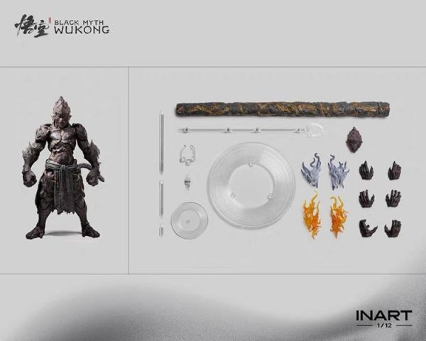 【預購】Queen-Studio > 黑神話：悟空 > 1/12 可動人偶 石猿 Queen-Studio,黑神話：悟空,石猿,GK,玩具,收藏,擺件,模型,公仔,人偶,手辦,動漫