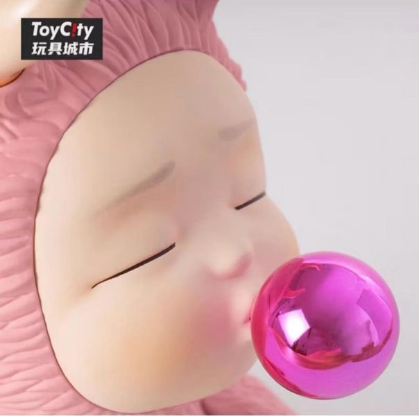 【在台現貨】TOYCITY > ANGEL BOY   > ANGEL BOY 坐姿夢 150%（粉色） PopMart泡泡瑪特,Labubu拉布布,慵懶瑜伽系列手辦,正版,THE MONSTERS,玩具,模型,雕像,共鳴,ANGEL BOY