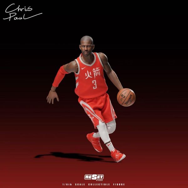 【海外現貨】Reset-Studio  > NBA > 1/6 可動人偶套裝 中文火箭紀念版 克里斯·保羅 Reset-Studio,NBA,克里斯·保羅,GK,玩具,收藏,擺件,模型,公仔,人偶,手辦,動漫