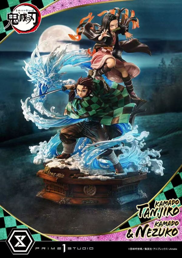 【預購】《正版授權》 Prime 1 Statue > 鬼滅之刃 > 1/6 竈門炭治郎 & 竈門禰豆子 A+研究所,烙印勇士,凱茲,GK,玩具,收藏,擺件,模型,公仔,人偶,手辦,動漫