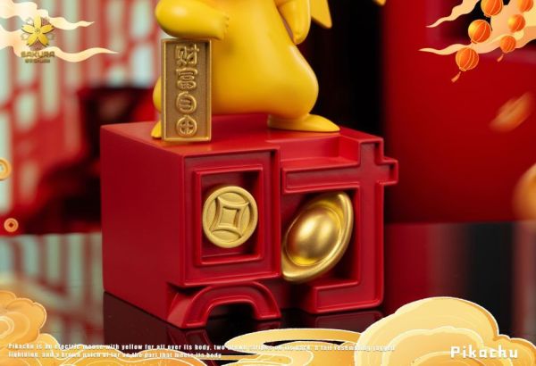 【售罄-代購/追加服務請洽客服】櫻花-Studio > 寶可夢 > 招財皮卡丘 寶可夢,神奇寶貝,Pokémon,皮卡丘,招財皮卡丘,櫻花Studio,GK,玩具,雕像,擺件,收藏