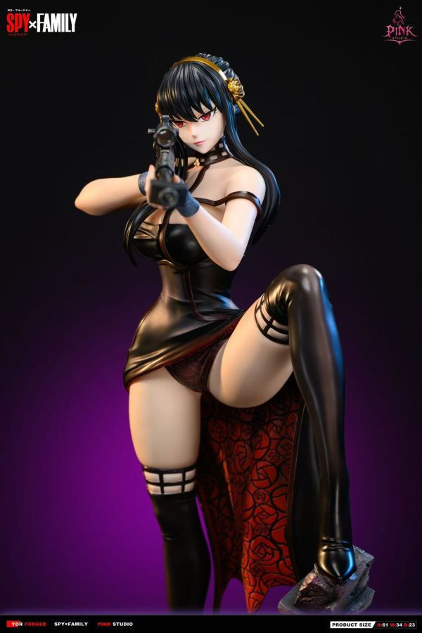 【預購】Pink工作室 > SPYxFAMILY間諜家家酒 > 1/4 狙擊手約兒 SPYxFAMILY間諜家家酒,約兒,GK,玩具,收藏,擺件,模型,公人偶,手辦,動漫