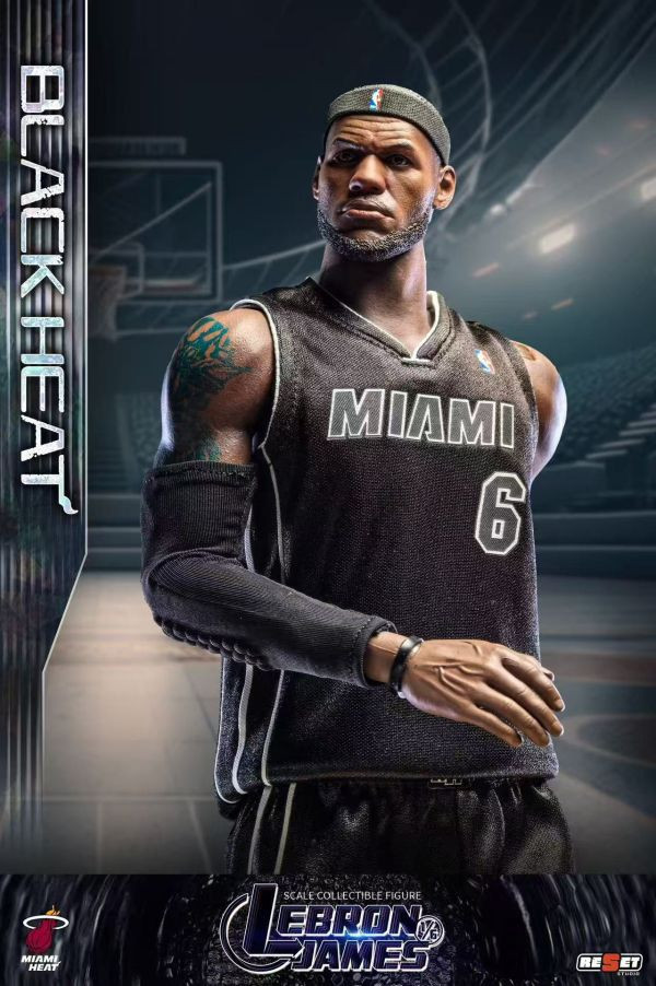 【補款】Reset-Studio>NBA>1/6 時刻系列 熱火隊 詹姆斯黑熱套裝 怪博士與機器娃娃,阿拉蕾,GK,玩具,模型,雕像,擺飾,收藏,共鳴