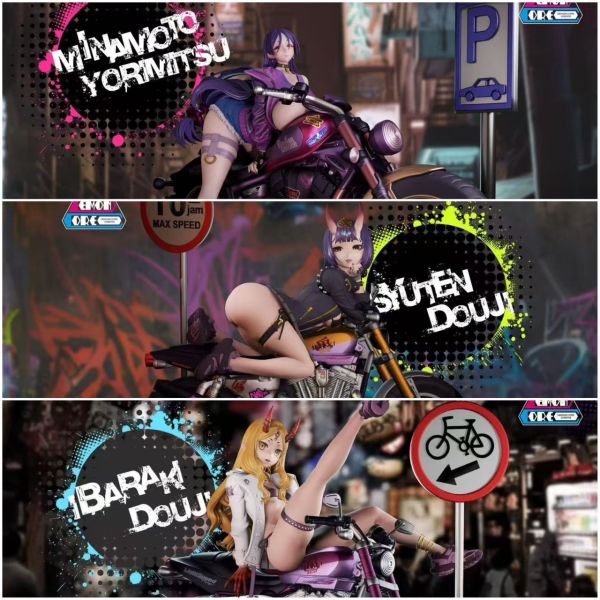【預購】Demon Core > Fate > 甄選騎乘系列第二彈 機車三人組 源賴光&酒吞&茨木童子 碧藍航線,妖萌萌 ,七省 ,GK,玩具,模型,雕像,共鳴