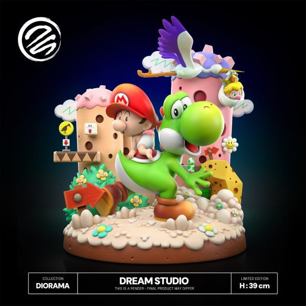 【預購】Dream-Studio>任天堂>超級瑪利歐 耀西島立體模型 超級瑪利歐,SuperMario,耀西島,DreamStudio,GK,玩具,模型,雕像,擺飾,收藏,共鳴
