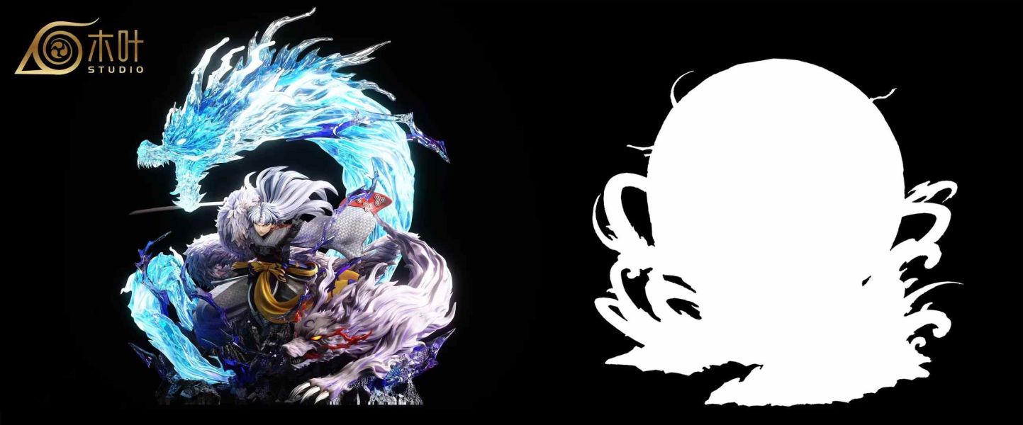 【預購】木葉工作室 > 犬夜叉 > 輕雕系列001 殺生丸 碧藍航線,妖萌萌 ,七省 ,GK,玩具,模型,雕像,共鳴