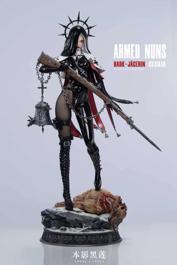【預購】黑蓮工作室 > 原創 > 循聲獵人 武裝修女vol.2 塞西莉婭  (雙頭雕) Fries-Studio,尼爾自動人形,2B,GK,玩具,收藏,擺件,模型,公仔,人偶,手辦,動漫