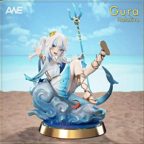 【預購】ANE工作室>Vtuber>鯊鯊 噶嗚·古拉 海賊王,航海王,onepiece,龍宮二王子,魚人島篇第五彈,GK,玩具,模型,雕像,共鳴