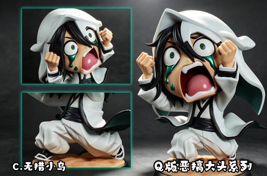【預購】HXHENG > BLEACH死神 > 惡搞大頭系列 暴怒藍染 & 崩潰葛六 & 無措小烏 Happy Cat,BLEACH死神,四楓院夜一,GK,玩具,收藏,擺件,模型,公仔,人偶,手辦,動漫