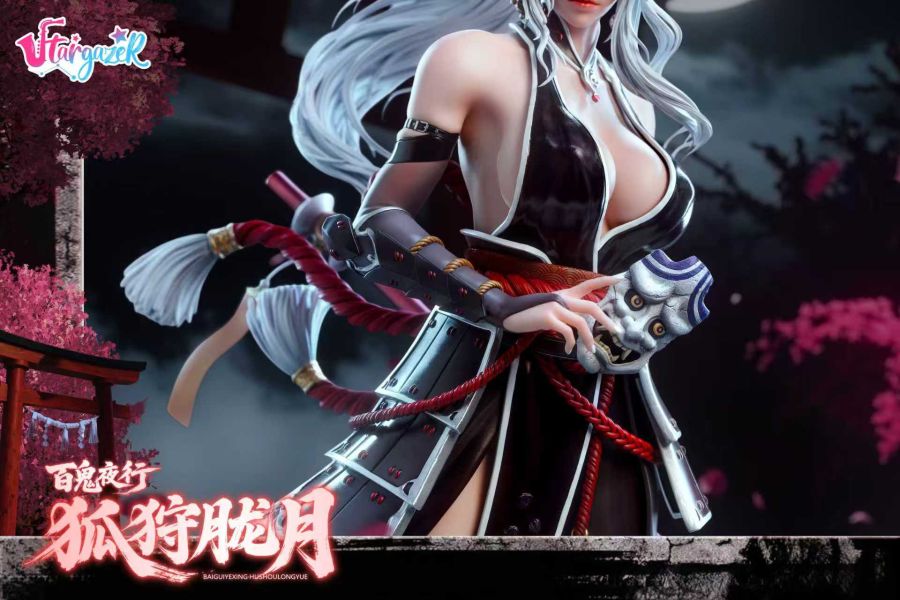 【預購】Stargazer星凝 > 百鬼夜行 > 1/4 狐狩朧月 百鬼夜行,狐狩朧月,GK,玩具,收藏,擺件