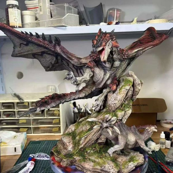 【預購】Dragon Frontier>魔物獵人>雄火龍 & 蒼火龍 & 銀火龍 怪博士與機器娃娃,阿拉蕾,GK,玩具,模型,雕像,擺飾,收藏,共鳴