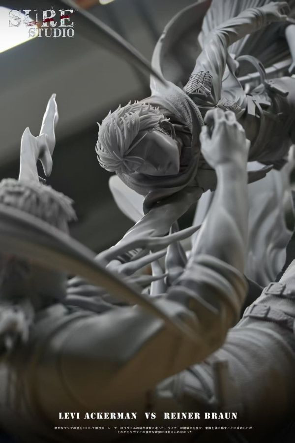 【預購】Sure-Studio > 進擊的巨人 > 1/6 SSS巨人對戰系列 兵長vs萊納 Sure-Studio,進擊的巨人,兵長,萊納,GK,玩具,收藏,擺件,模型,公仔,人偶,手辦,動漫