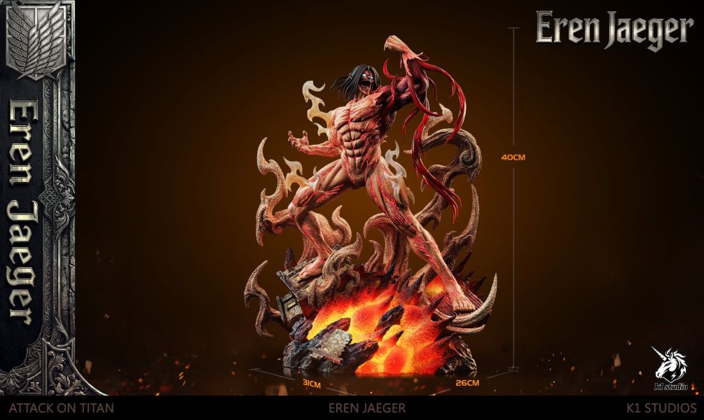 【預購】K1-Studio > 進擊的巨人 > 1/6 咆哮艾連 K1-Studio,進擊的巨人,艾連,GK,玩具,收藏,擺件,模型,公仔,人偶,手辦,動漫
