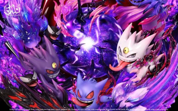 【預購】Emo>寶可夢>畢業雕像系列第四彈 耿鬼 寶可夢,Pokemon,Pokémon,耿鬼,GK,玩具,模型,雕像,擺飾,收藏,共鳴