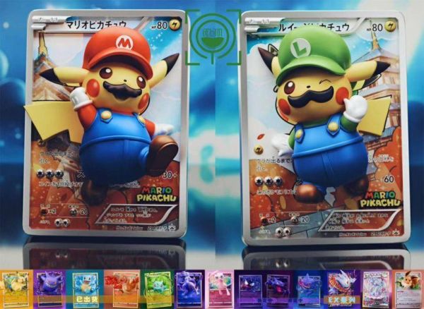 【代購】GEISHA瑰夏社 > 寶可夢cos任天堂 > 卡牌第十五彈和十六彈 瑪利歐皮卡丘&路易吉皮卡丘 (多版本) 寶可夢,任天堂,瑪利歐,路易吉,皮卡丘,GK,玩具,模型,雕像,共鳴