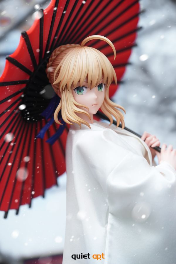 【預購】Quiet Art > Fate > 1/4 白色永恆 和風Saber 阿爾托莉雅·潘德拉貢 (雙版本) Fate,Saber,阿爾托莉雅·潘德拉貢,GK,玩具,模型,雕像,共鳴